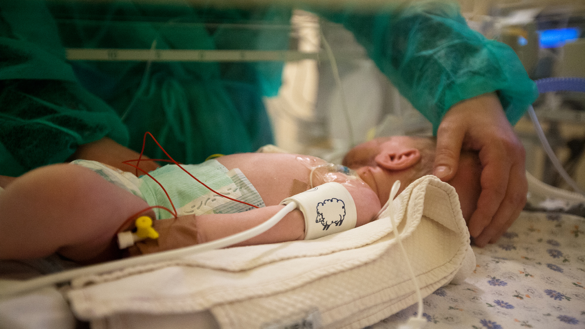 Fotografie din Secția de Terapie Intensivă Nou-născuți Marie Curie